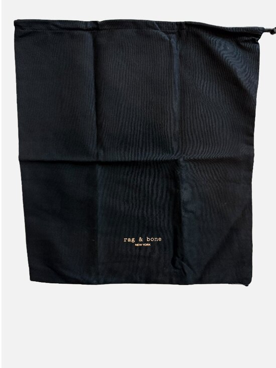rag & bone Handbags - Rag & Bone Large Black Canvas Dust Bag for Boots 18x16